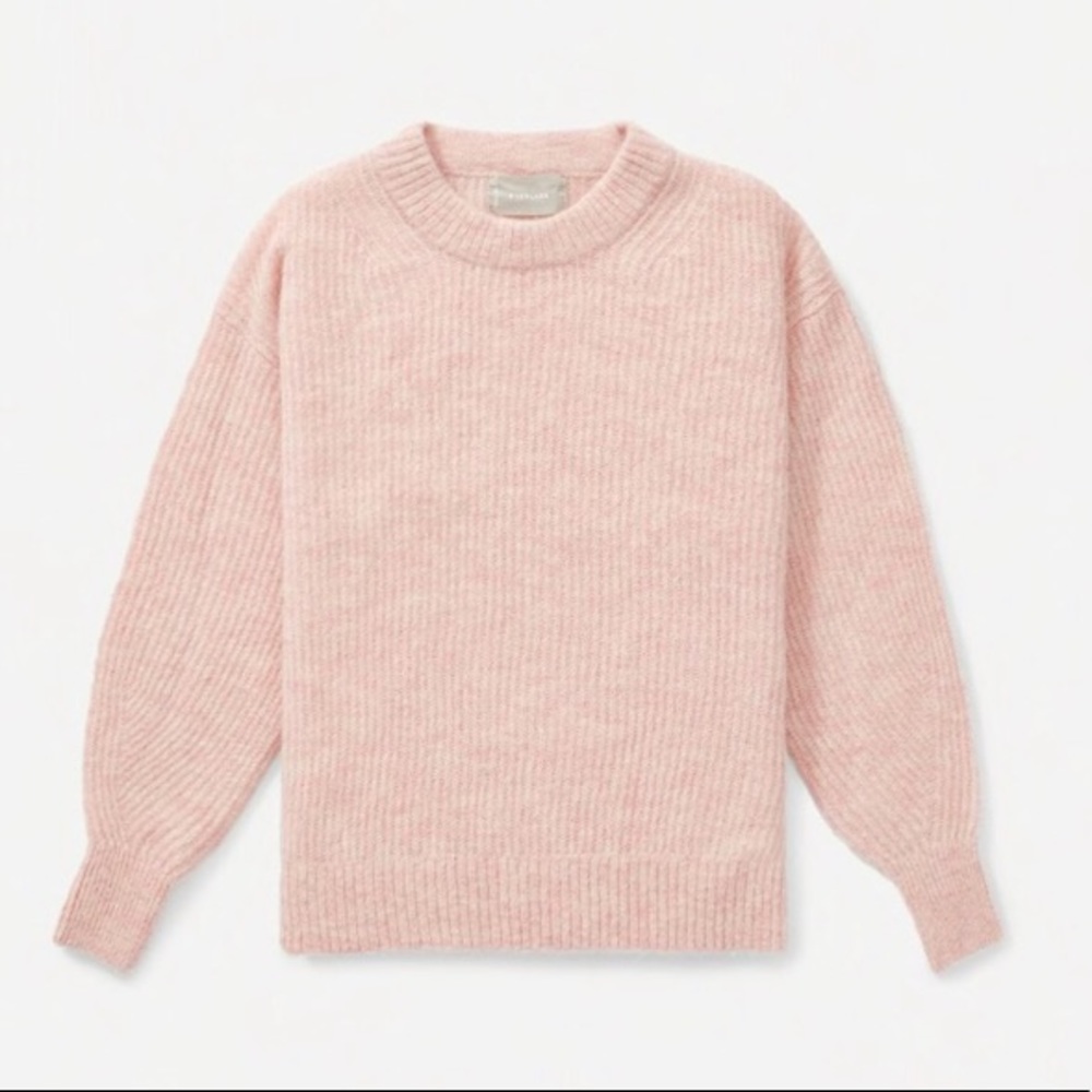 Everlane Alpaca Blend Sweater in Rose